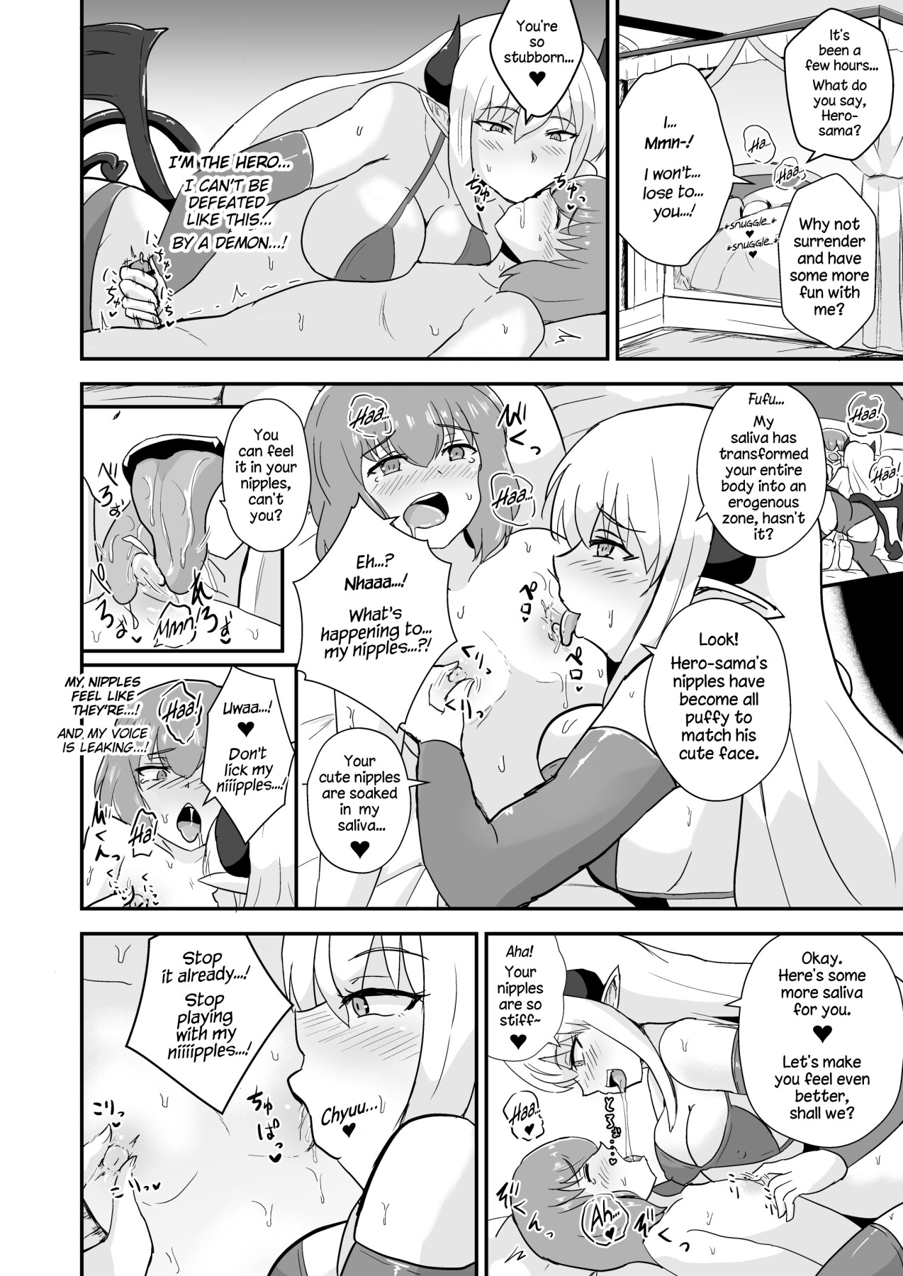 Hentai Manga Comic-The Hero is Defeated by a Succubus Oneesan.-Read-12